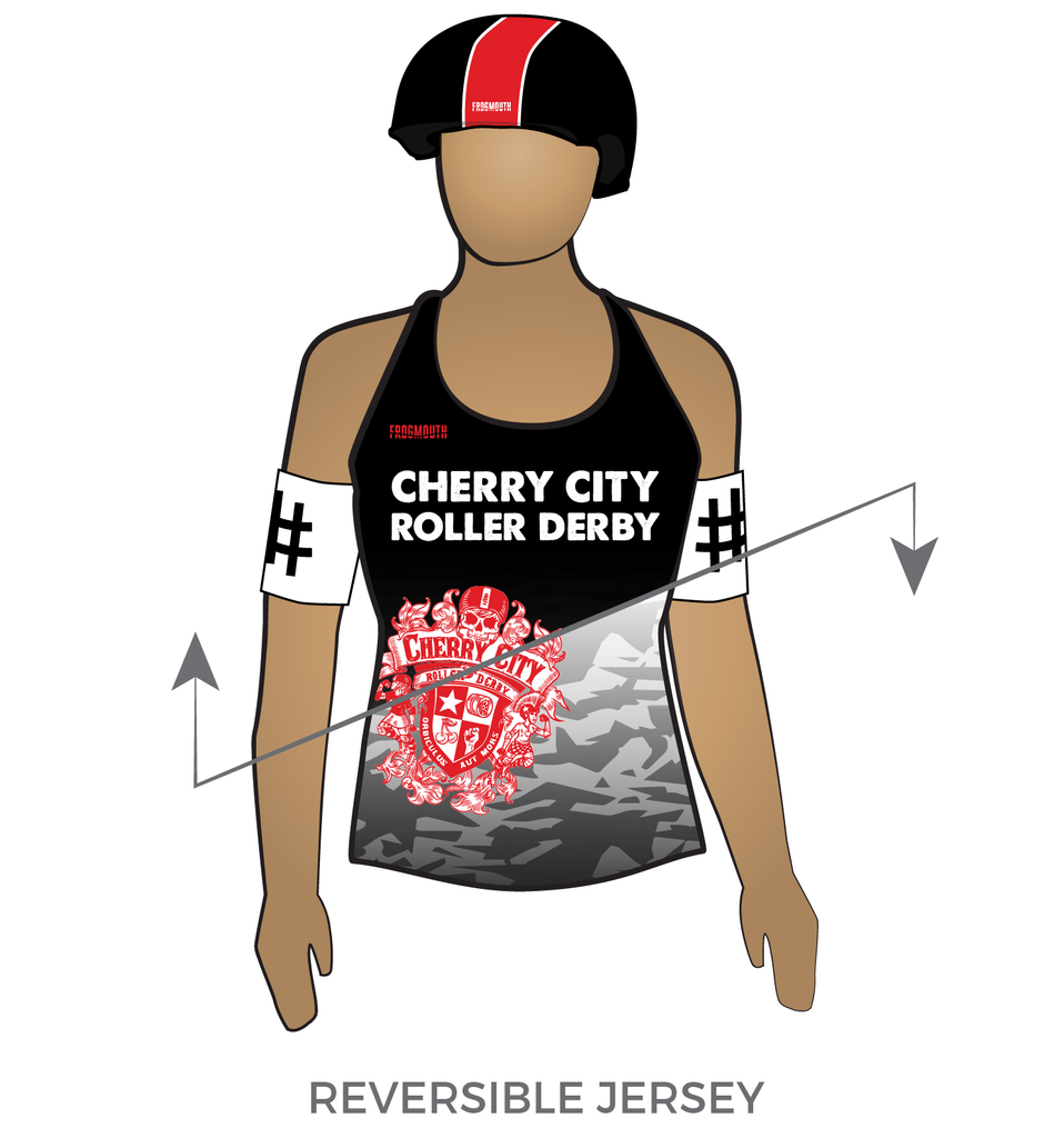 Cherry City Roller Derby: Reversible Uniform Jersey (WhiteR/BlackR ...