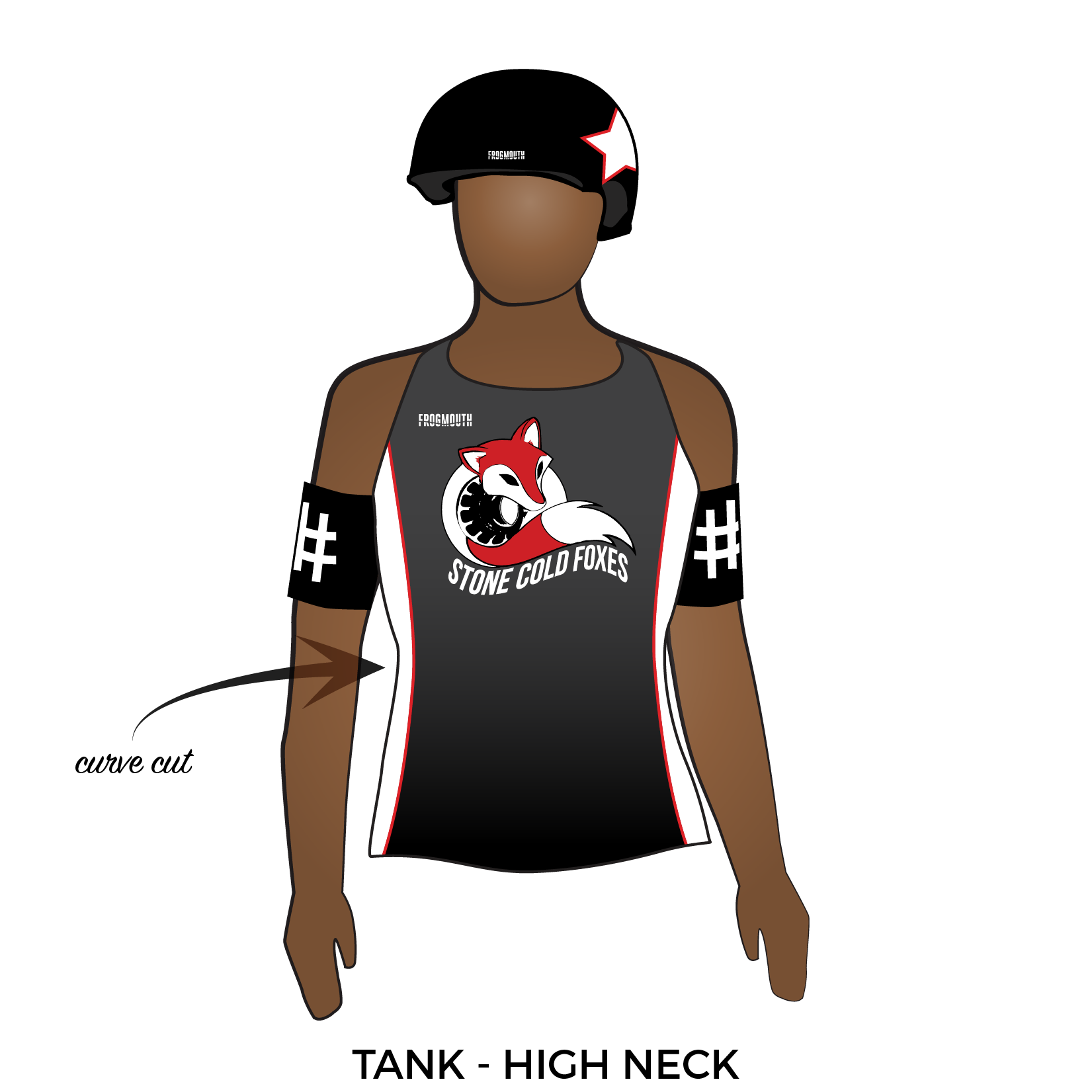 Stone Cold Foxes Roller Derby: 2017 Uniform Jersey (Black) – Frogmouth