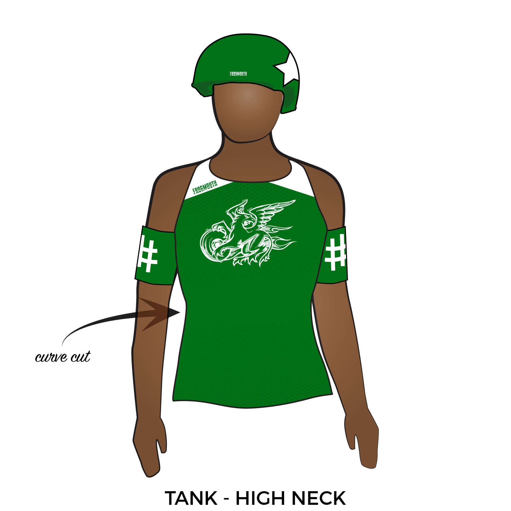 Canberra Roller Derby League Surly Griffins: Uniform Jersey (Green ...