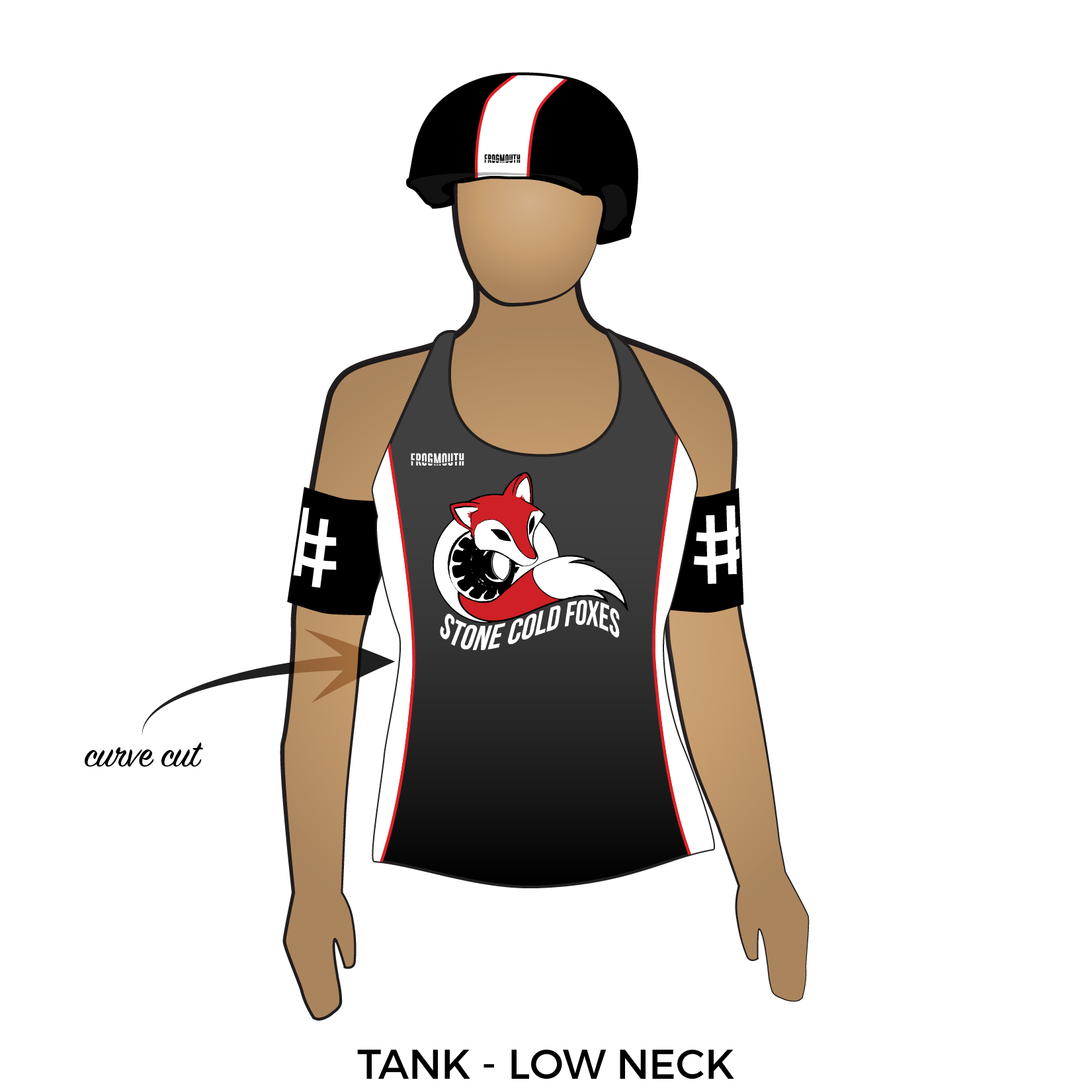Stone Cold Foxes Roller Derby: 2017 Uniform Jersey (Black) – Frogmouth