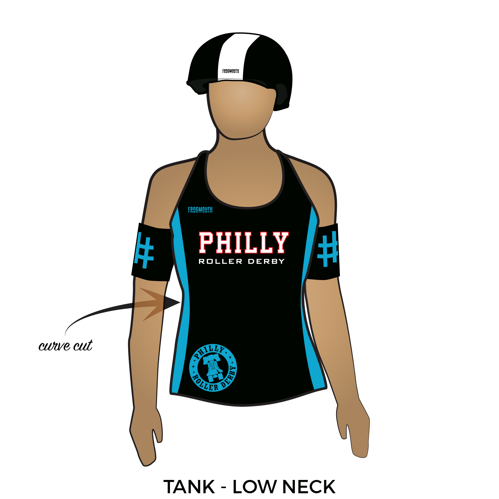 Philly Roller Derby: Reversible Uniform Jersey (BlackR/WhiteR) – Frogmouth