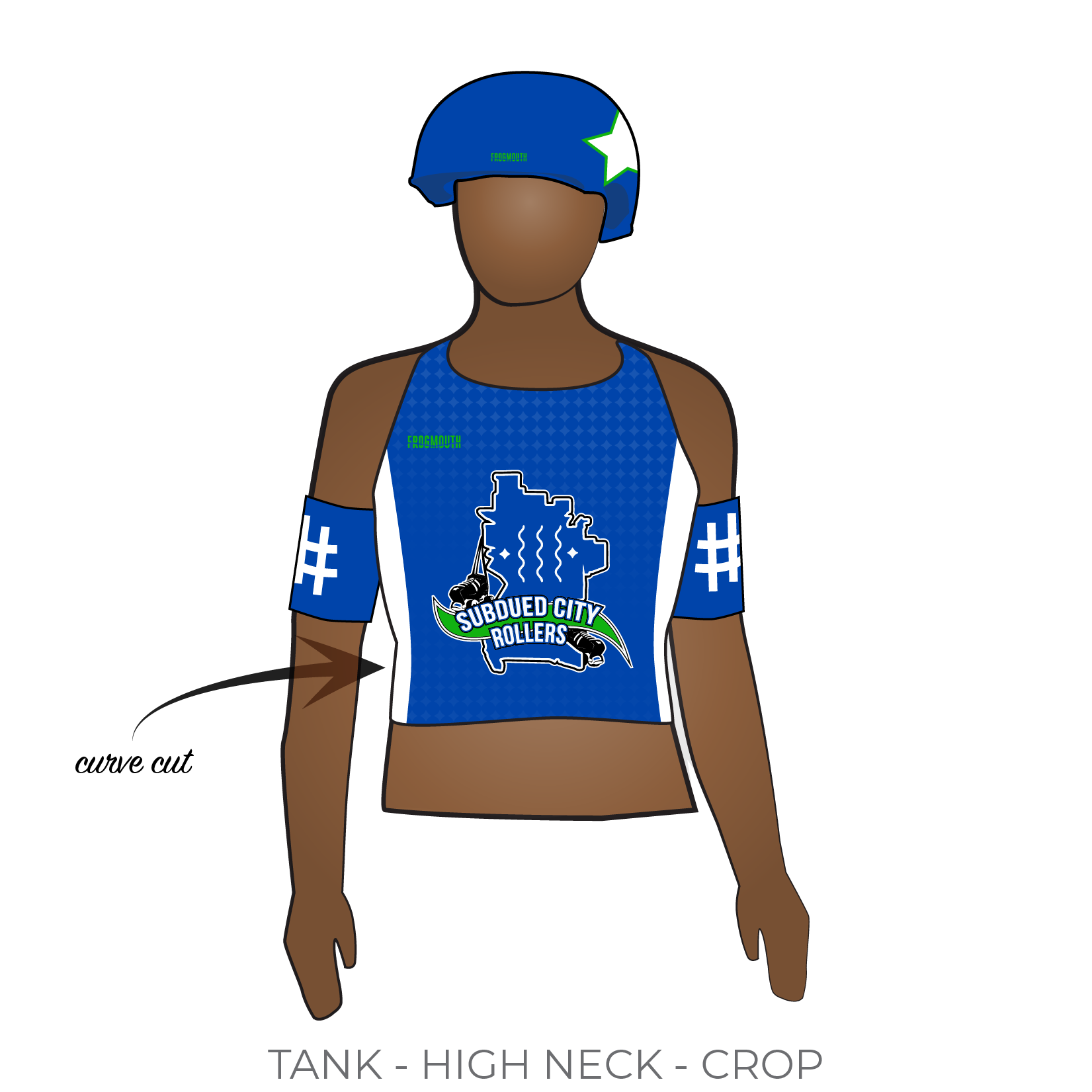 Subdued City Rollers: 2019 Uniform Jersey (Blue) – Frogmouth