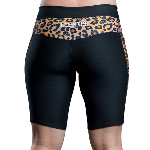 Black Booty Shorts With Tan Cheetah Accent – Frogmouth