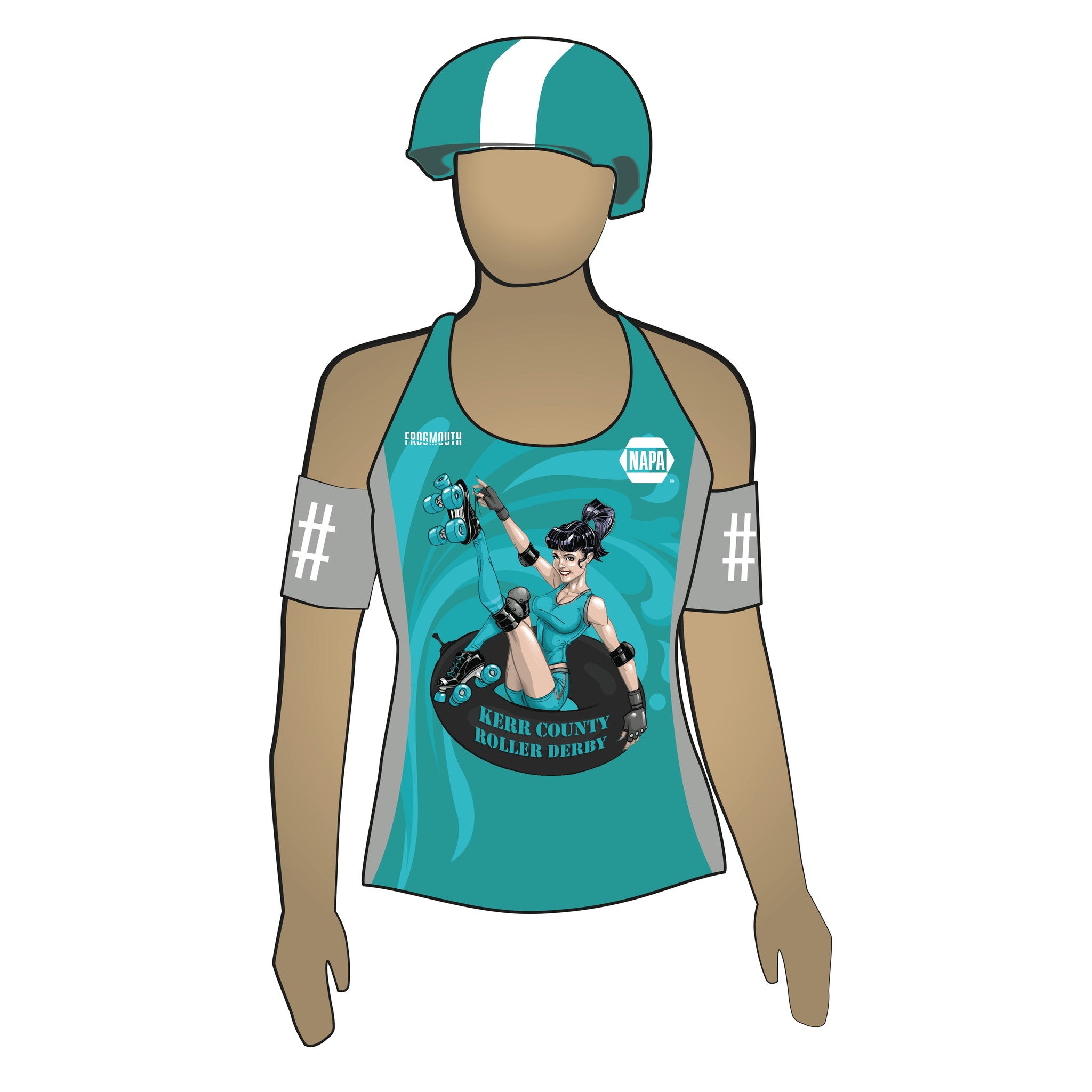 Kerr County Roller Derby: Uniform Jersey (Teal) – Frogmouth