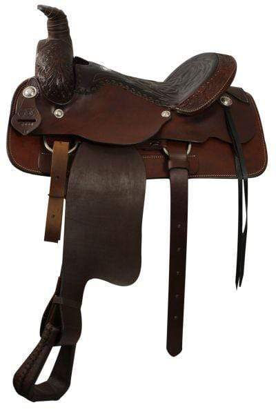 Circle S 16 Fully Tooled Roping Saddle