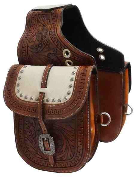 Showman Tooled Leather Saddle Bag – Hay River Tack and Supplies