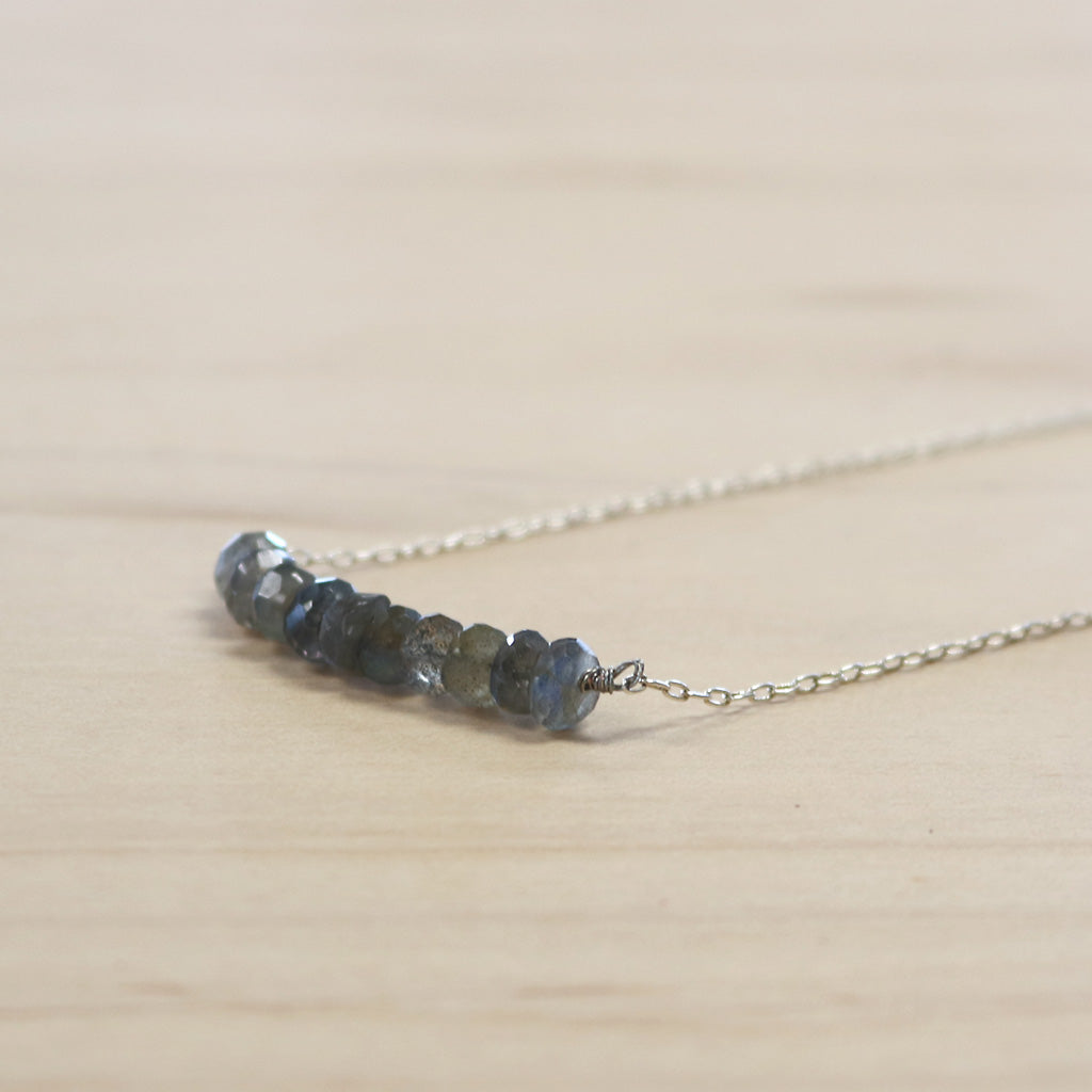 The Merritt  - Labradorite + silver  Necklace