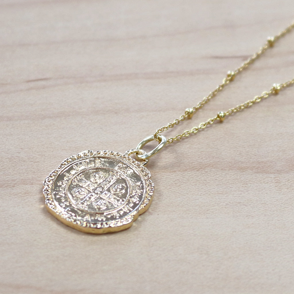 The Sawyer  - Gold Coin Pendant Necklace