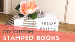 DIY stamped books