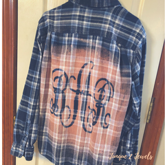 bleached flannel tutorial by Junque 2 jewels