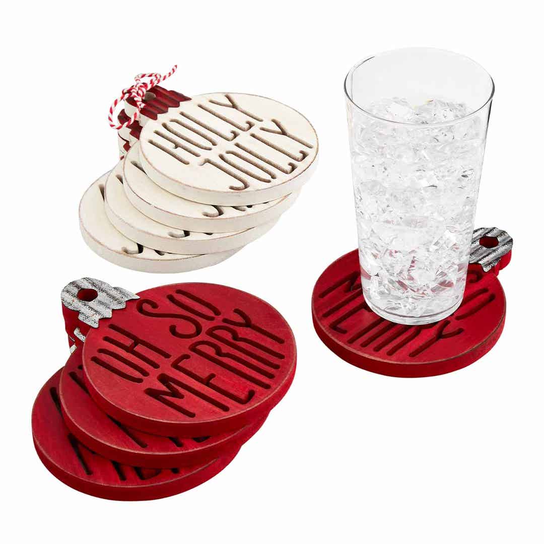 Mud pie deals christmas coasters