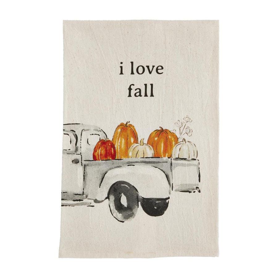 Mud Pie Fall Acorn Dish Towel Set, Gray