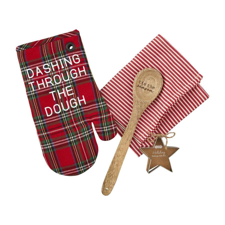 Mud Pie You've Been Served Oven Mitt and Dish Towels Set - Digs N Gifts