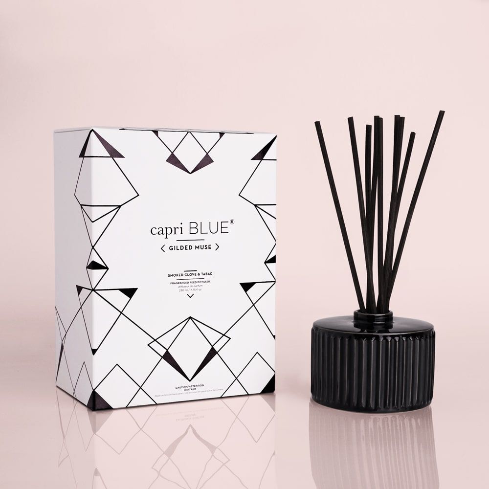 Capri Blue Gilded Muse Reed Diffuser - Pink Grapefruit & Prosecco