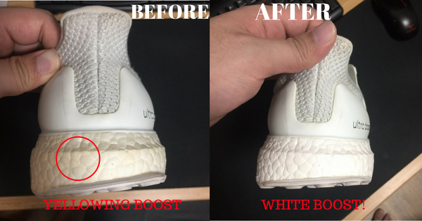 how to clean your white ultra boost