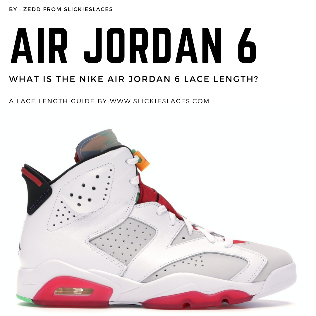 jordan 6 shoelace length