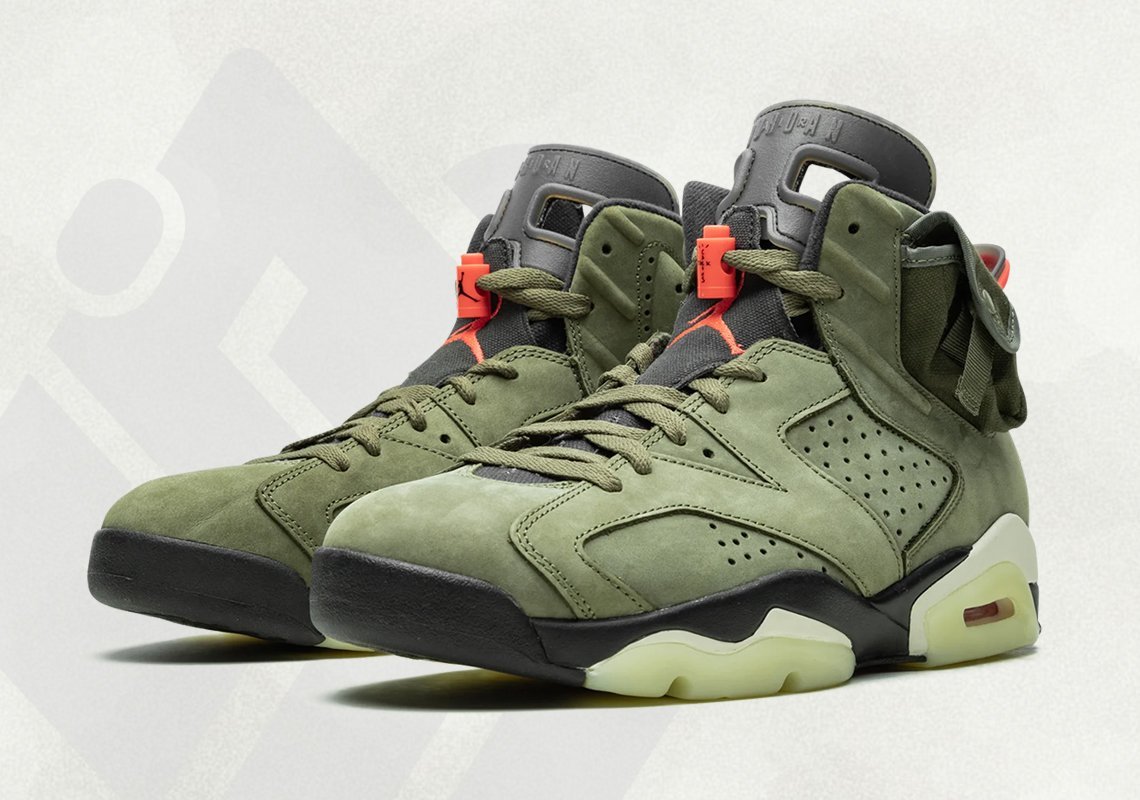 travis scott jordan 6 laces