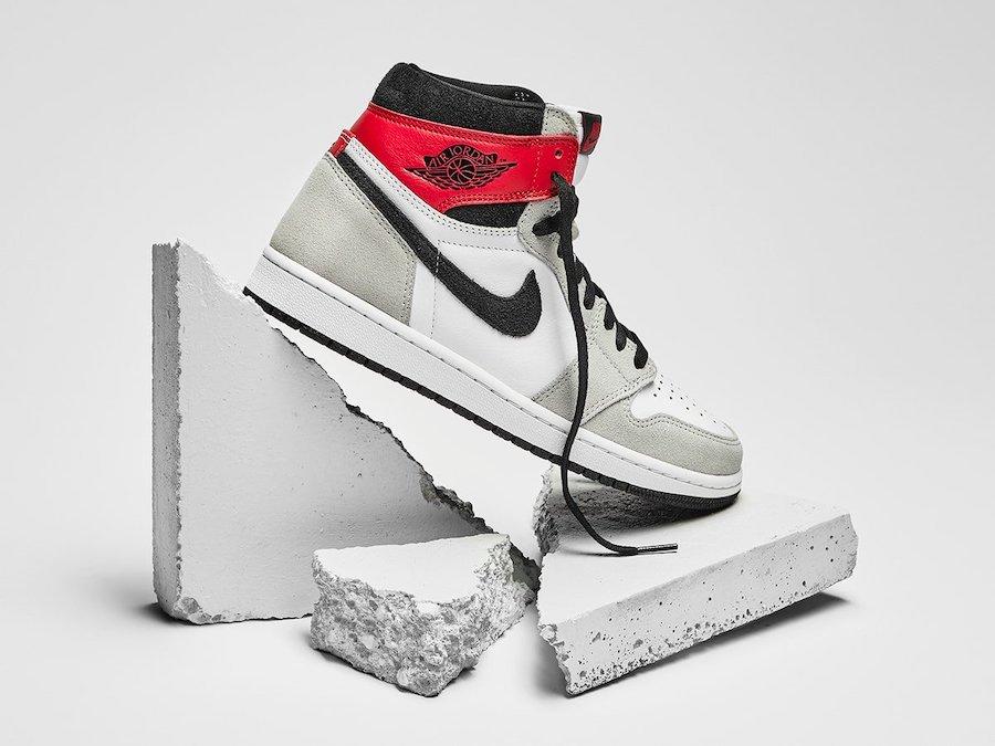 smoke grey jordan 1 white laces