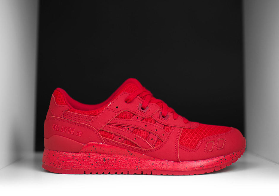 all red asics gel lyte iii