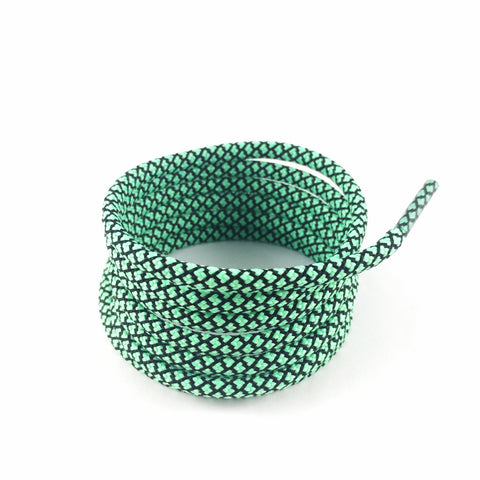 2tone lucid green rope shoelaces