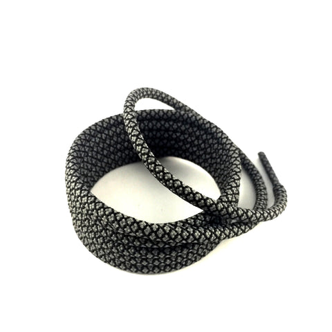 2tone charcoal grey rope shoelaces