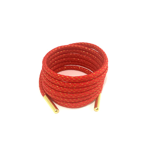 red gold thread rope laces shoelaces