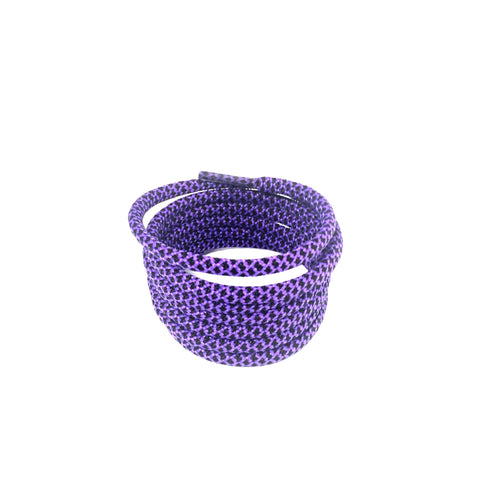 2tone black purple rope shoelaces