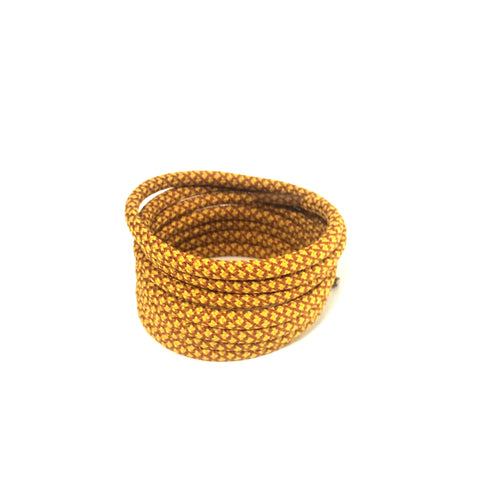 2tone gold brown rope shoelaces
