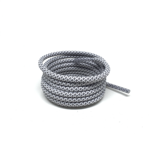 2tone granite grey rope shoelaces laces