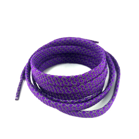 3m reflective flat shoelaces purple
