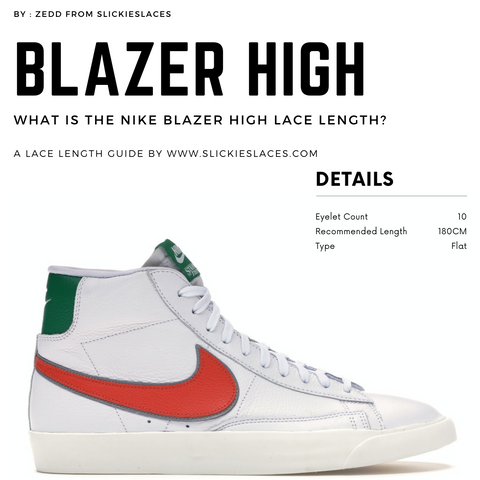 What is the NIKE Blazer High lace length? - Blazer High Replacement La ...