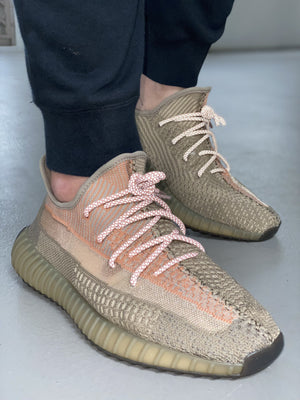 yeezy boost 350 v2 sand taupe on feet