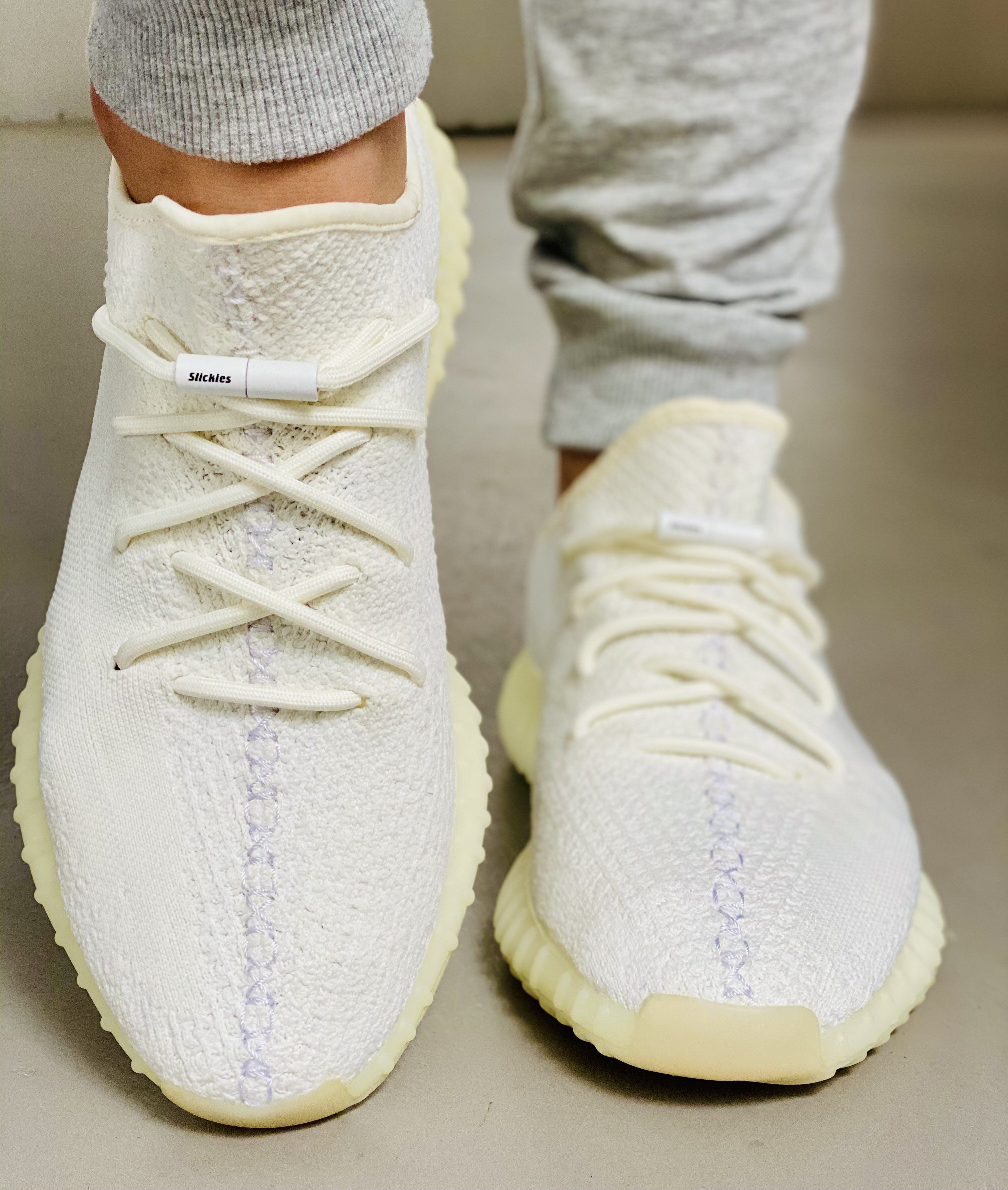 Infinity Yeezy Lace Locks - Matte White | Slickieslaces