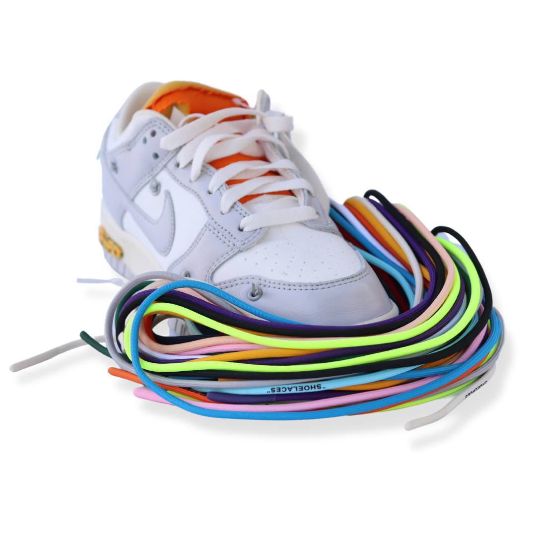 Aanhoudend excelleren magie Off White Shoelaces - Dunk Low Lot 50/50 Over Laces – Slickies
