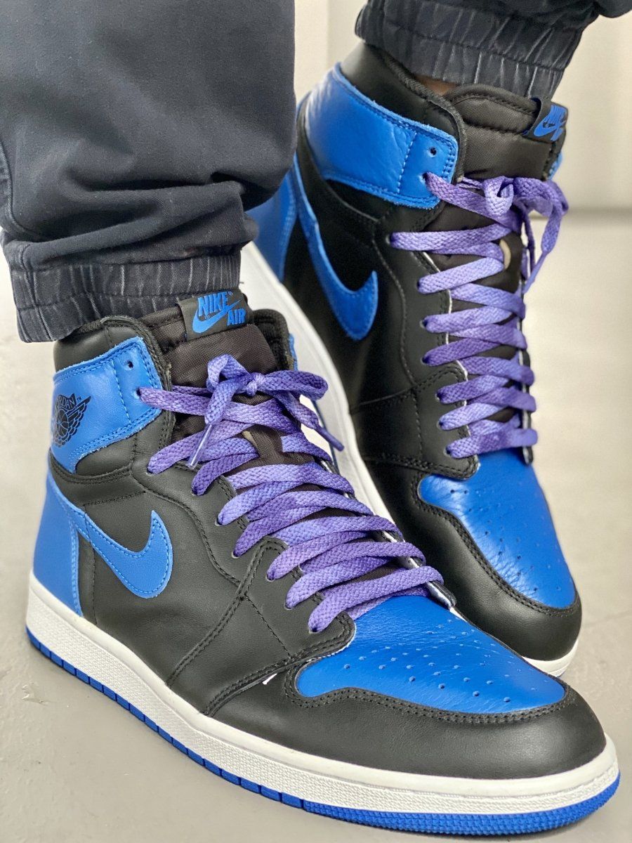 purple jordan shoe laces