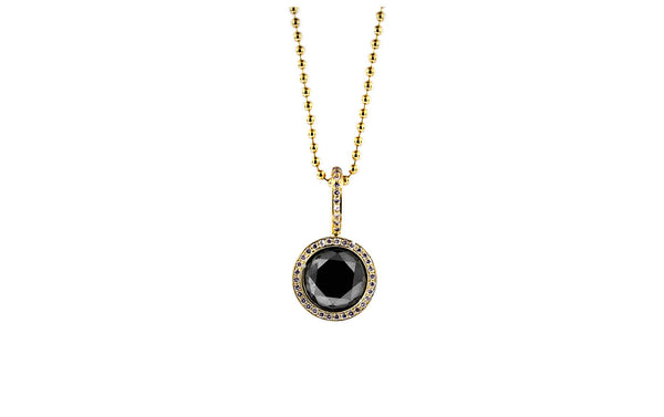 Black Diamond Pendant Necklace - Itay Malkin