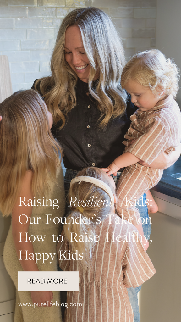 Our founder, Bethany, shares her foundational focuses on raising kids that are healthy and resilient in body, mind, and spirit. | Primally Pure Skincare