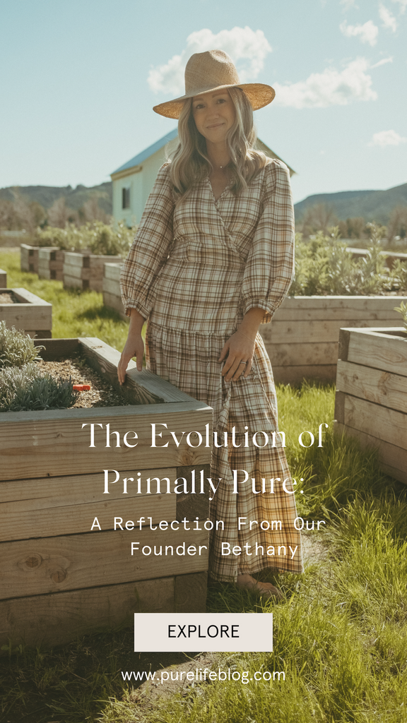 Our founder looks back on the evolution of our brand: what it’s taught her, how the brand has grown, and what she hopes for the future of Primally Pure. | Primally Pure Skincare