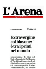 EXTRAVERGINE COL BLASONE TRA I PRIMI NEL MONDO- ARENA