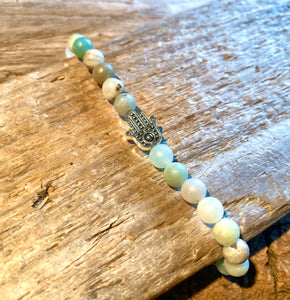 Amazonite Symbol Bracelets -