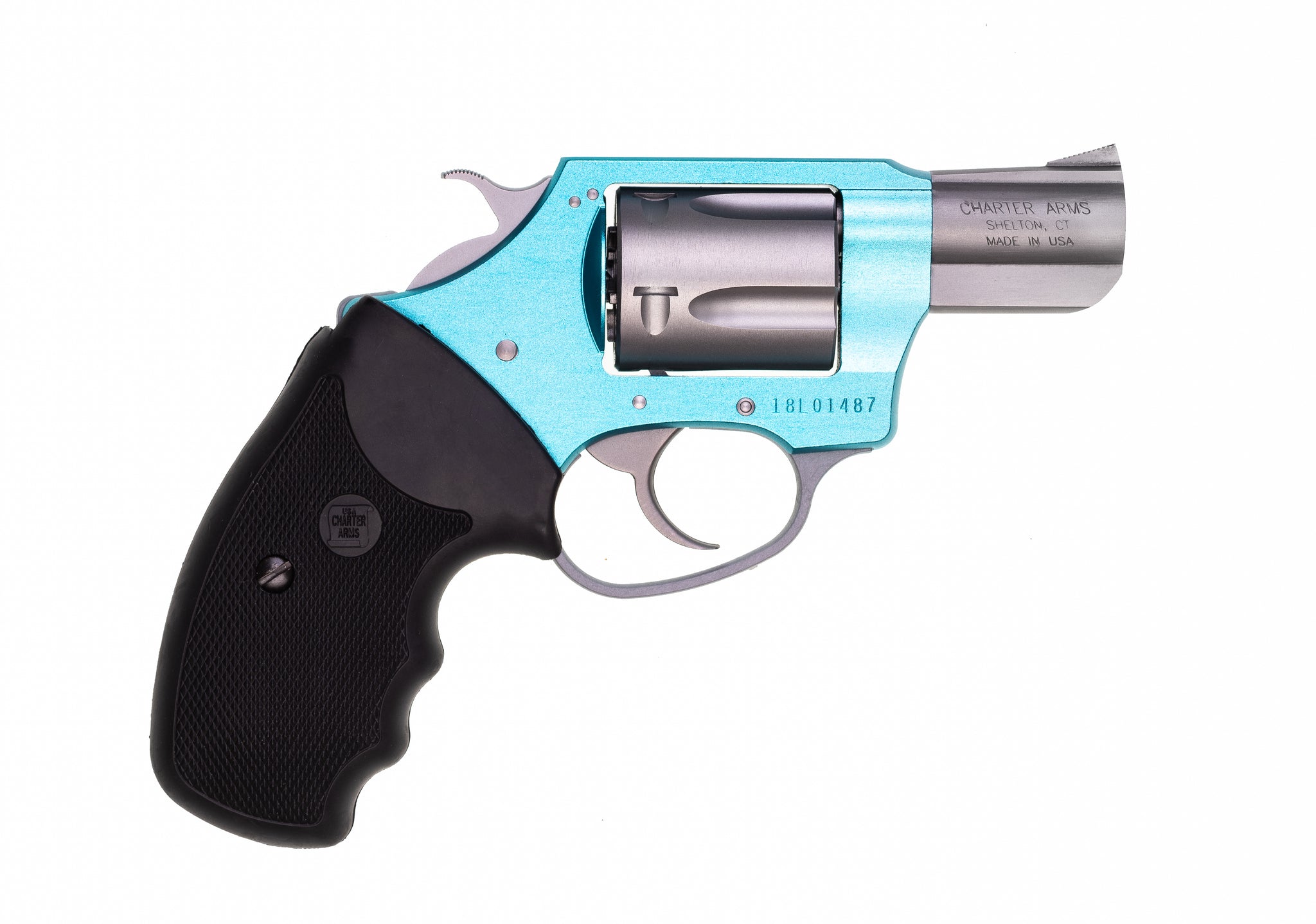teal handgun