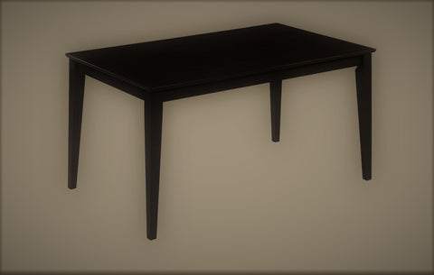 3106 Dark Espresso Color Solid Wood Dining Table Mysleep
