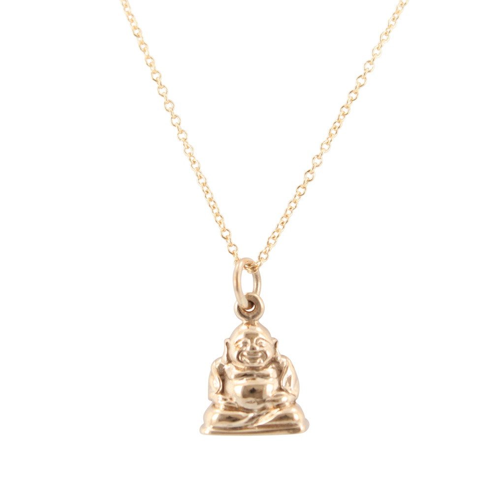 Gold Buddha Pendant Necklace Gold 14k Amulet Head Stainless Steel – Ericol  Jewelry