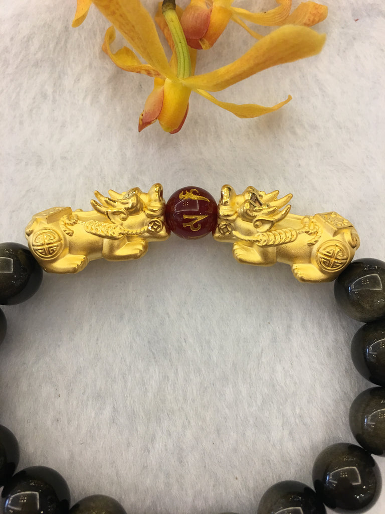 pixiu gold bracelet