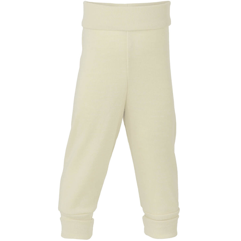 Wool Fleece Baby Pants with Waistband in Walnut Melange by Engel – Junior  Edition