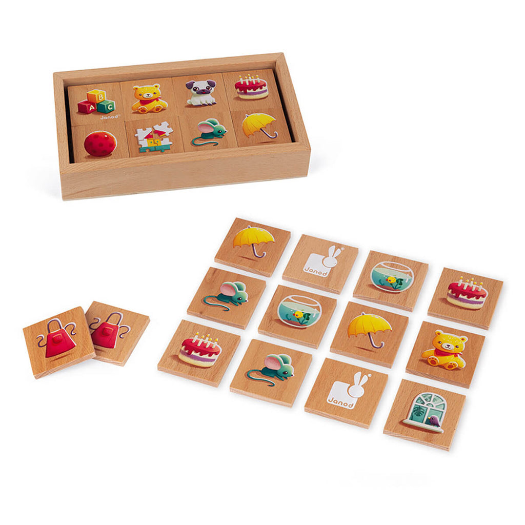 Wooden Memory Touch Recognition Game