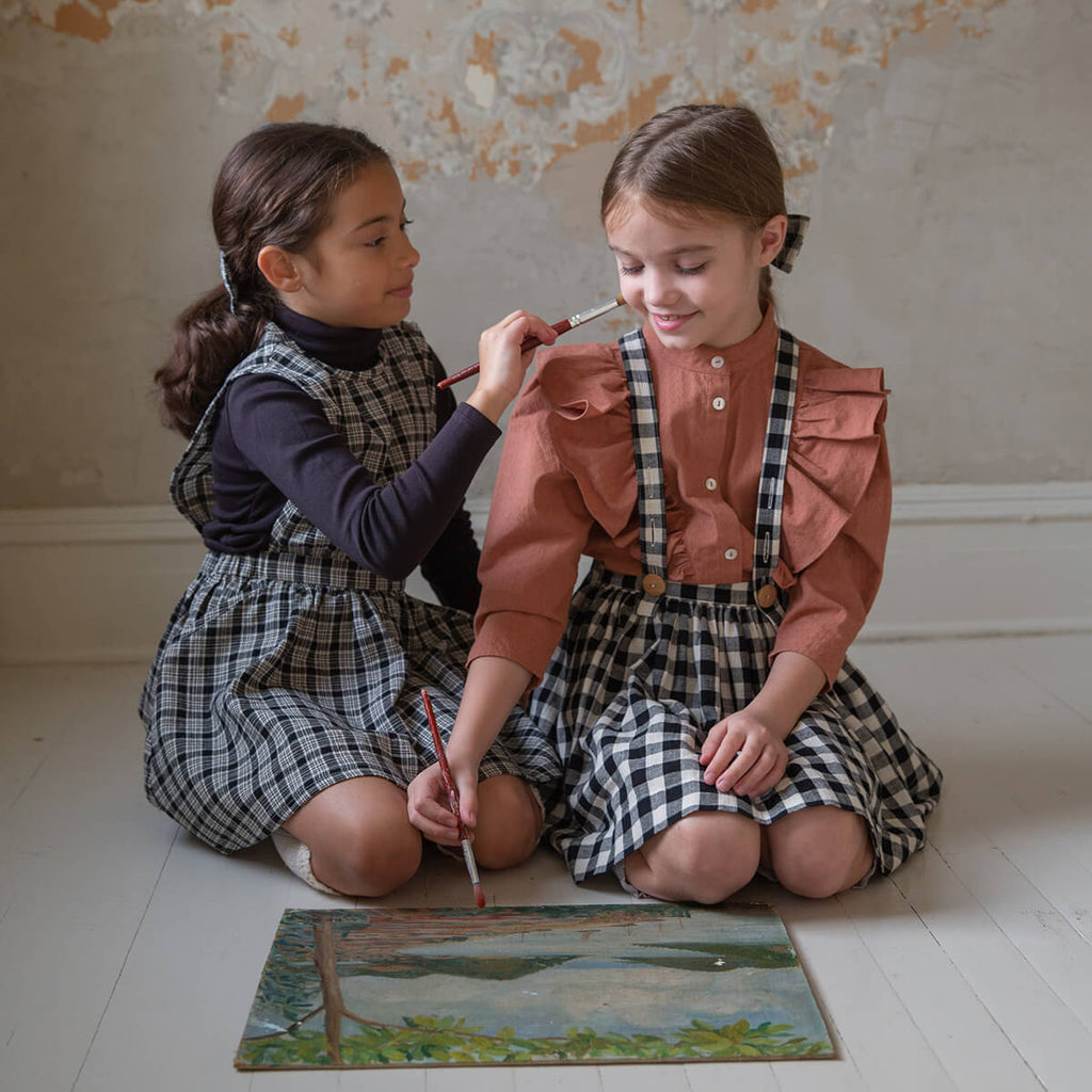 Tippi Pinafore in School Plaid by Soor Ploom – Junior Edition