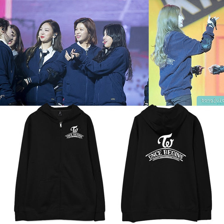 Twice Once Begins Concert Zip Up Hoodie Idols Fashion