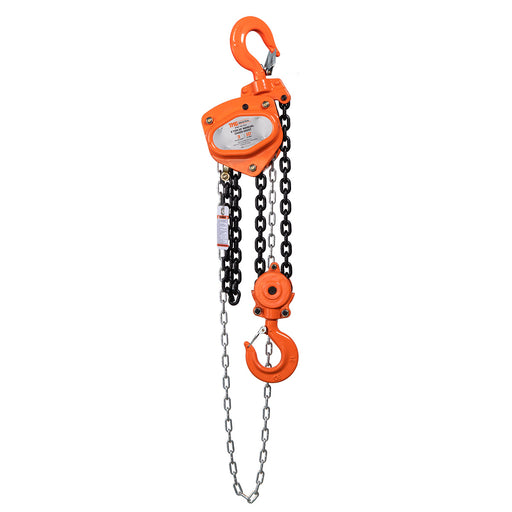 TMG Industrial 2 Ton 10' Lift Chain Hoist, 360° Swivel Hook, ASME B30.