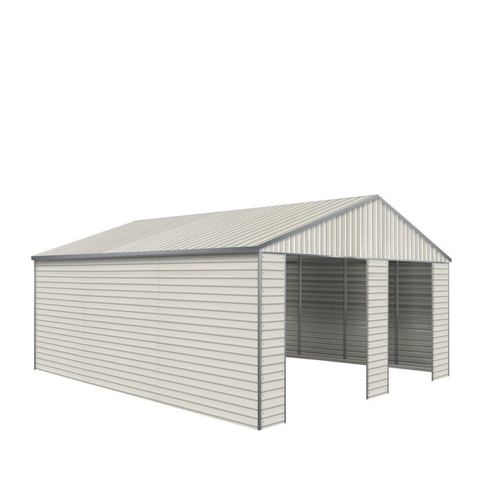 TMG Industrial 21 X 19 Double Garage Metal Shed With Side Entry Door   MS2119 21Ft X 19Ft Double Garage Metal Shed 05 700x700 